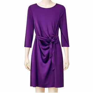 NWOT DVF Elegant Purple Silk Blend Women's Dress